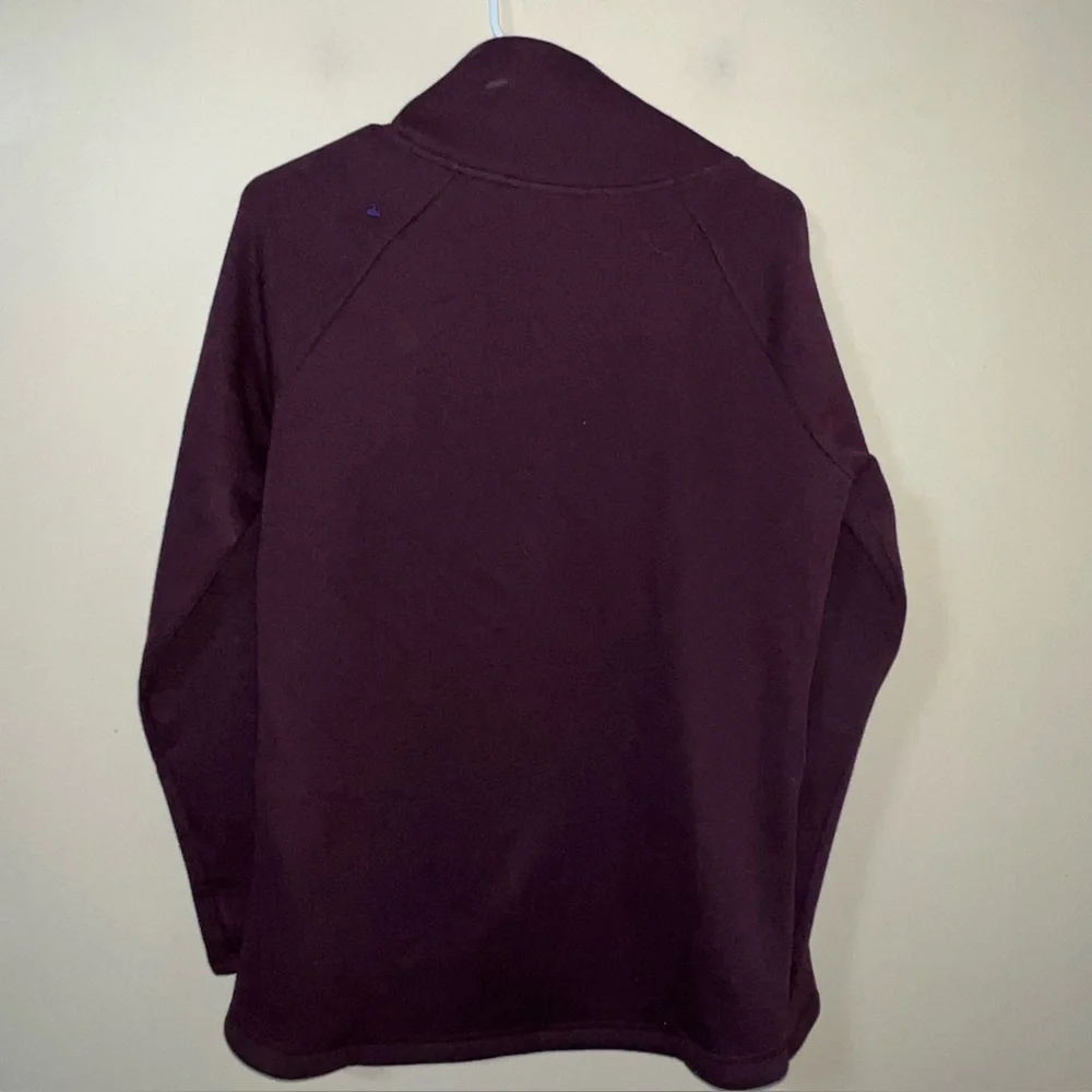 Athleta cozy Karma Asym pullover Small Maroon - Picture 4 of 4